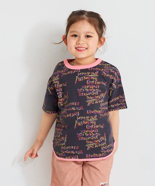 MARKEY'S（マーキーズ）の「【吸水速乾】サーマルメッシュ総柄Ｔシャツ（Tシャツ/カットソー・キッズ・ブルー/チャコール/レッド/グリーン・80/90/95/100/110/120/130/140/150）」の2枚目の写真