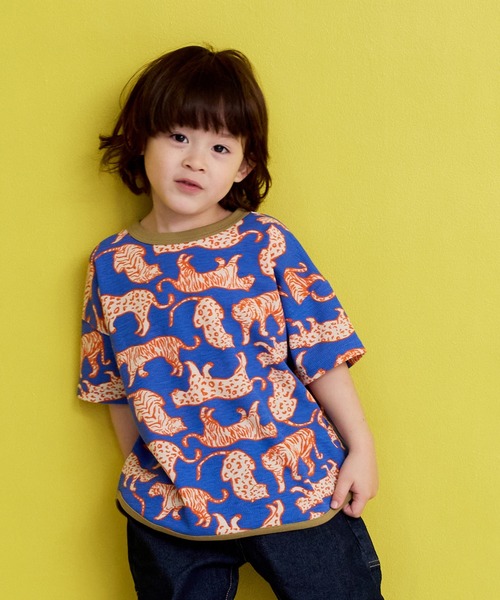 MARKEY'S（マーキーズ）の「【吸水速乾】サーマルメッシュ総柄Ｔシャツ（Tシャツ/カットソー・キッズ・ブルー/チャコール/レッド/グリーン・80/90/95/100/110/120/130/140/150）」の14枚目の写真