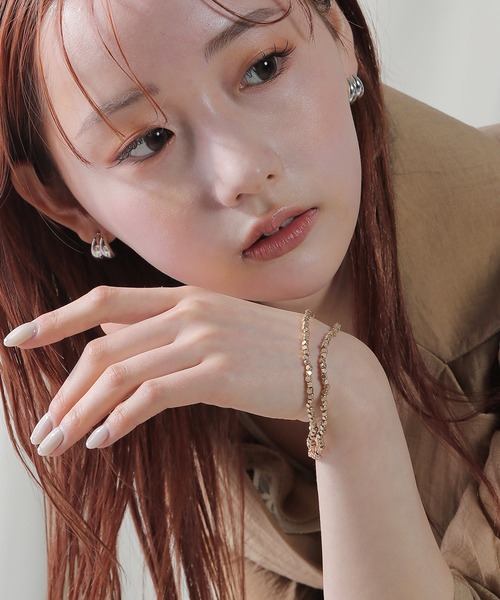 voov（ブーブ）の「２個セット マット ビーズ ブレスレット（ブレスレット・レディース・ゴールド/シルバー・フリー）」の14枚目の写真