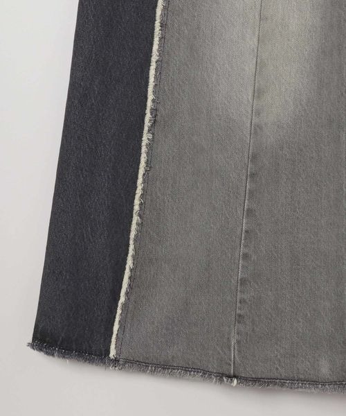 JEANASIS(ジーナシス)の「リメイクデニムロングスカート/453244(デニムスカート・レディース・ブラック/ブルー・SMALL/MEDIUM)」の6枚目の写真
