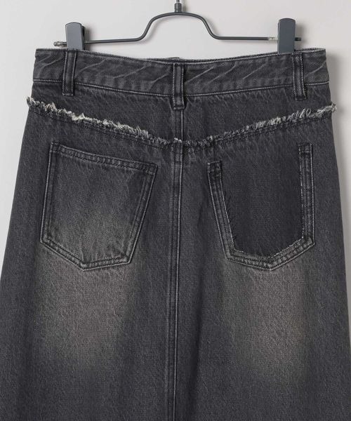 JEANASIS(ジーナシス)の「リメイクデニムロングスカート/453244(デニムスカート・レディース・ブラック/ブルー・SMALL/MEDIUM)」の7枚目の写真