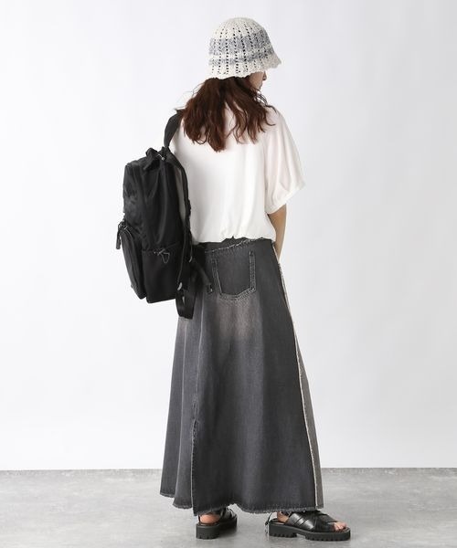 JEANASIS(ジーナシス)の「リメイクデニムロングスカート/453244(デニムスカート・レディース・ブラック/ブルー・SMALL/MEDIUM)」の20枚目の写真