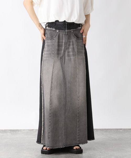 Gaultier JEAN'S ロング マキシ デニム スカート Gaultier JEAN'S ロング マキシ デニム スカート - メルカリ