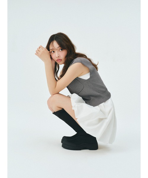 FRAY I.D（フレイアイディー）の「ロングブーツ（ブーツ・レディース・ブラウン/ブラック・36/37/38）」の4枚目の写真