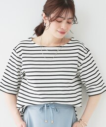 SHOO・LA・RUE | 5分袖ボートネックトップス(Tシャツ/カットソー)