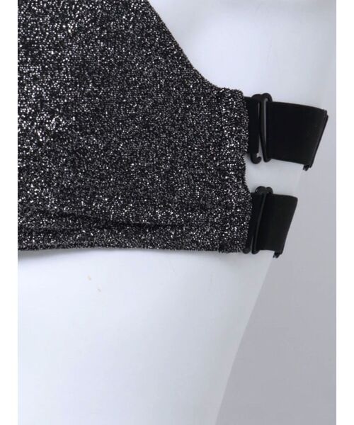 GYDA(ジェイダ)の「GLITTER Booster ブラトップ(ブラジャー・レディース・ブラック/オフホワイト・FREE)」の13枚目の写真