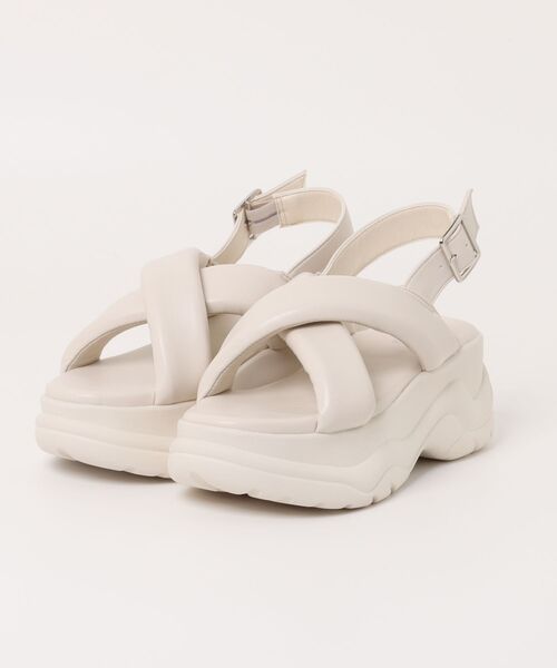 sesenta（セセンタ）の「【sesenta】レディースカジュアルサンダル（サンダル・レディース・ブラック/アイボリー・S/M/L/LL）」の2枚目の写真