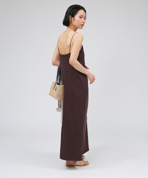 BABYLONE(バビロン)の「カップ付きテレコキャミワンピース(ワンピース・レディース・ブラウン/ブラック・フリー)」の10枚目の写真