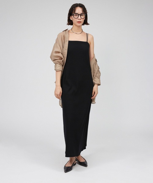 BABYLONE(バビロン)の「カップ付きテレコキャミワンピース(ワンピース・レディース・ブラウン/ブラック・フリー)」の13枚目の写真