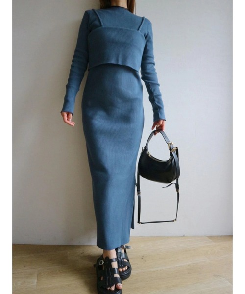 TRUNC（トランクエイティーエイト）の「Multiway Bustier Set Dress（ワンピース・レディース・アイボリー/ブラック/ブルー・FREE）」の3枚目の写真