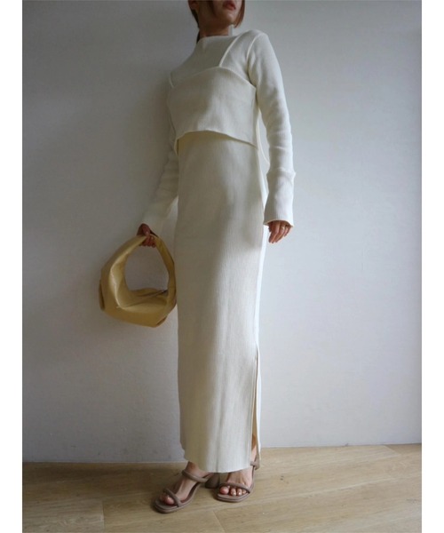 TRUNC（トランクエイティーエイト）の「Multiway Bustier Set Dress（ワンピース・レディース・アイボリー/ブラック/ブルー・FREE）」の2枚目の写真