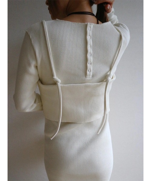 TRUNC（トランクエイティーエイト）の「Multiway Bustier Set Dress（ワンピース・レディース・アイボリー/ブラック/ブルー・FREE）」の15枚目の写真