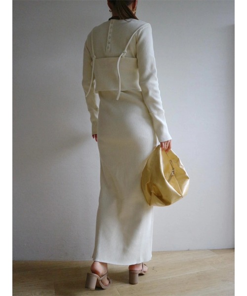 TRUNC（トランクエイティーエイト）の「Multiway Bustier Set Dress（ワンピース・レディース・アイボリー/ブラック/ブルー・FREE）」の18枚目の写真