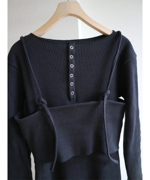 TRUNC（トランクエイティーエイト）の「Multiway Bustier Set Dress（ワンピース・レディース・アイボリー/ブラック/ブルー・FREE）」の9枚目の写真