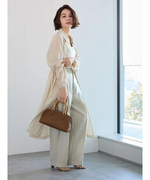 Te chichi(テチチ)の「シャイニー2タックパンツ(その他パンツ・レディース・チャコールグレー/ベージュ/シルバーグレー・F)」の7枚目の写真