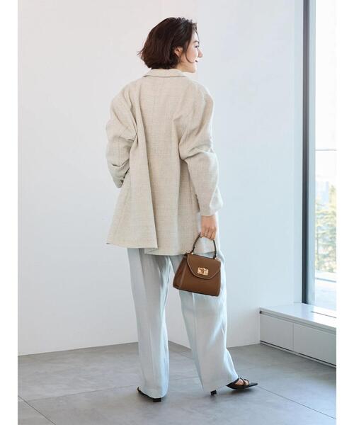 Te chichi(テチチ)の「シャイニー2タックパンツ(その他パンツ・レディース・チャコールグレー/ベージュ/シルバーグレー・F)」の12枚目の写真