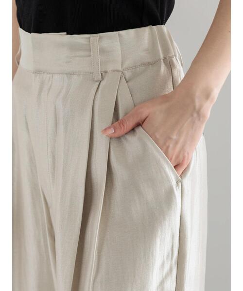 Te chichi(テチチ)の「シャイニー2タックパンツ(その他パンツ・レディース・チャコールグレー/ベージュ/シルバーグレー・F)」の21枚目の写真