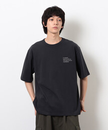 メッセージプリント半袖Tシャツ