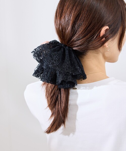 専用❤︎クラシカル柄ピンク❤︎チャーム付きボリュームシュシュ imgrc0111967997.jpg