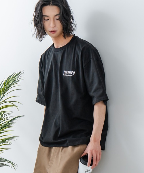 THRASHER（スラッシャー）の「【THRASHER/スラッシャー】ワンポイント 刺繍Tシャツ（Tシャツ/カットソー・メンズ・ホワイト/ブラック/グリーン・MEDIUM/LARGE）」の16枚目の写真