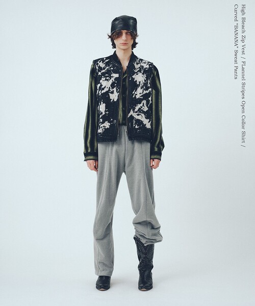 International Gallery BEAMS(インターナショナルギャラリービームス)の「バナナ ドレーピング スウェットパンツ(スウェットパンツ・メンズ・グレー/ブラック・MEDIUM/SMALL/LARGE)」の3枚目の写真