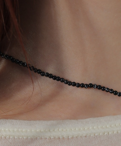 voov（ブーブ）の「ビーズ ショート ネックレス（ネックレス・レディース・ブルー系その他/ブラック/ホワイト/ピンク・フリー）」の10枚目の写真