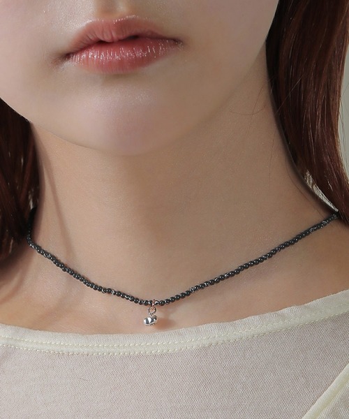 voov（ブーブ）の「ビーズ ショート ネックレス（ネックレス・レディース・ブルー系その他/ブラック/ホワイト/ピンク・フリー）」の9枚目の写真