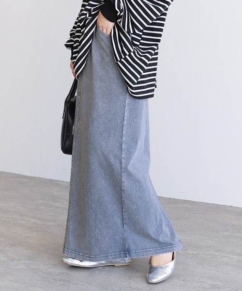 reca（レカ）の「ストレッチデニムスカート（デニムスカート・レディース・ブラック/ブルー・M/L）」の19枚目の写真