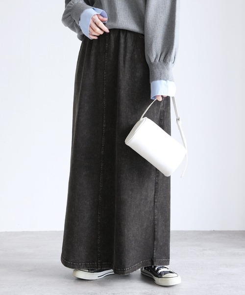 reca（レカ）の「ストレッチデニムスカート（デニムスカート・レディース・ブラック/ブルー・M/L）」の20枚目の写真