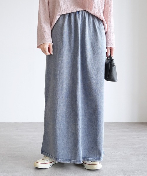 reca（レカ）の「ストレッチデニムスカート（デニムスカート・レディース・ブラック/ブルー・M/L）」の21枚目の写真