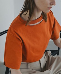 MANOF（マノフ）の「SLIT NECK CUT TOPS（Tシャツ/カットソー）」