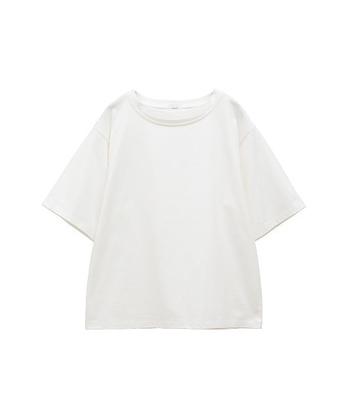 MANOF(マノフ)の「SLIT NECK CUT TOPS(Tシャツ/カットソー・レディース・ホワイト/オレンジ/ブラック・FREE)」の20枚目の写真