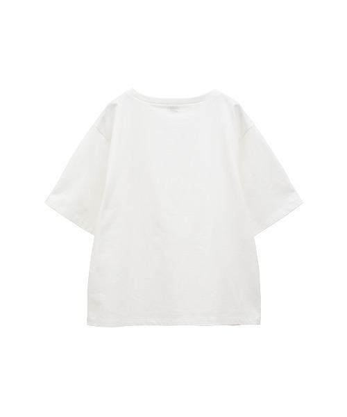 MANOF(マノフ)の「SLIT NECK CUT TOPS(Tシャツ/カットソー・レディース・ホワイト/オレンジ/ブラック・FREE)」の21枚目の写真