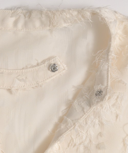 ブラウス シャツ jacquard sheer blouse / ジャガードシアーブラウス レディース jacquard sheer blouse / ジャガードシアーブラウス（シャツ