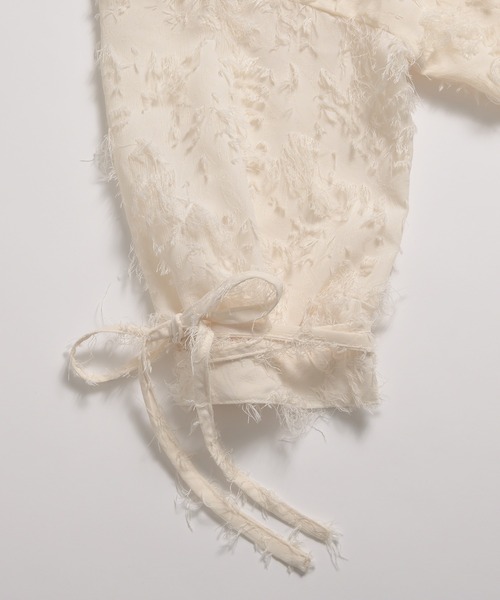 MUHET(ミュエータ)の「jacquard sheer blouse / ジャガードシアーブラウス(シャツ/ブラウス・レディース・ブラック/アイボリー・FREE)」の22枚目の写真