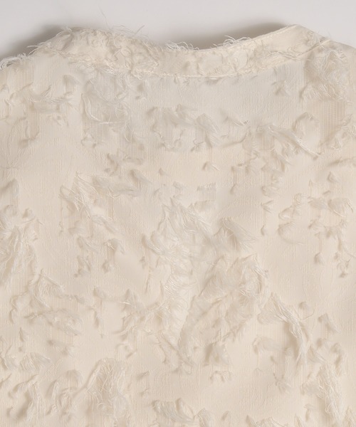jacquard sheer blouse / ジャガードシアーブラウス（シャツ