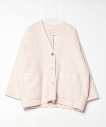 ブランド古着】Yori｜ヨリのノーカラージャケット（ベージュ系）古着