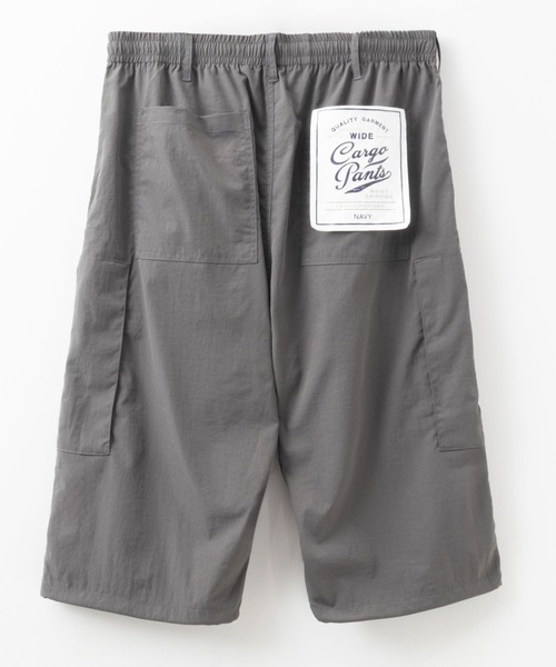NAVY（ネイビー）の「【ポリ高弾力クロス素材を使用 裾のドローコードで好みのシルエットにスタイリング♪】NAVY 7分丈カーゴパンツ（カーゴパンツ・メンズ・チャコールグレー/ブラック・M/L/XL）」の16枚目の写真