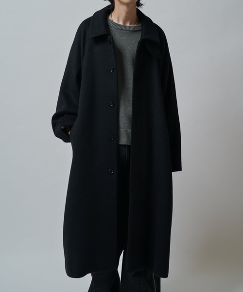 Lui's メルトンウールオーバーサイズコート ビーバーメルトンボリュームロングコート（ステンカラーコート