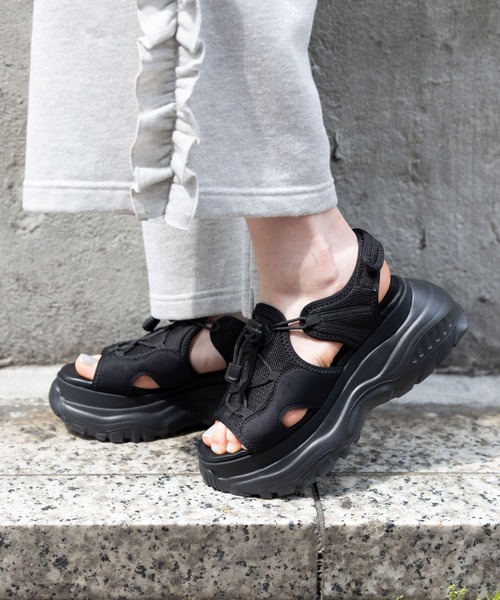 RAGEBLUE（レイジブルー）の「ボリュームソールサンダル（サンダル・レディース・ブラック・MEDIUM/LARGE）」の14枚目の写真