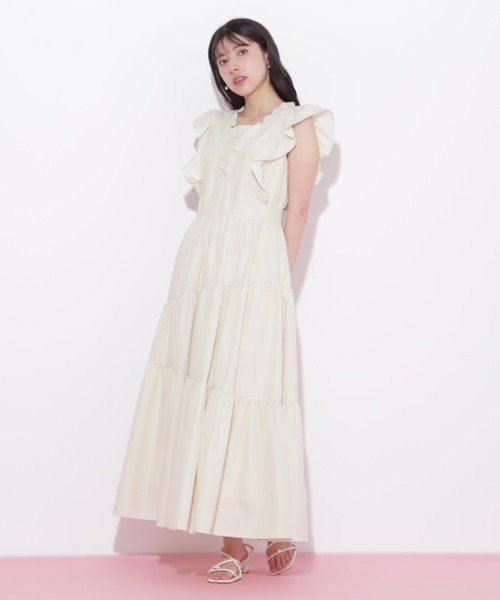 JILL by JILL STUART（ジルバイジルスチュアート）の「◇ティアードワンピース（ワンピース・レディース・ホワイト/グリーン/イエロー/ブラック・FREE）」の14枚目の写真
