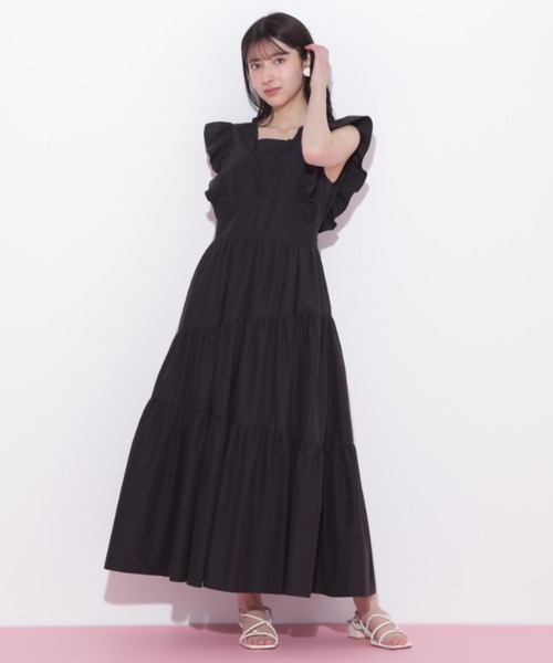 JILL by JILL STUART（ジルバイジルスチュアート）の「◇ティアードワンピース（ワンピース・レディース・ホワイト/グリーン/イエロー/ブラック・FREE）」の8枚目の写真