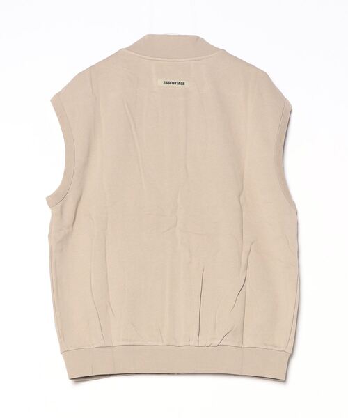 FOG ESSENTIALS(エフオージーエッセンシャルズ)の「FOG ESSENTIALS/エッセンシャルズ FULL ZIP SS SWEAT VEST ベスト(ベスト・メンズ・ライトグレー/タン・M/L/XL/S)」の4枚目の写真