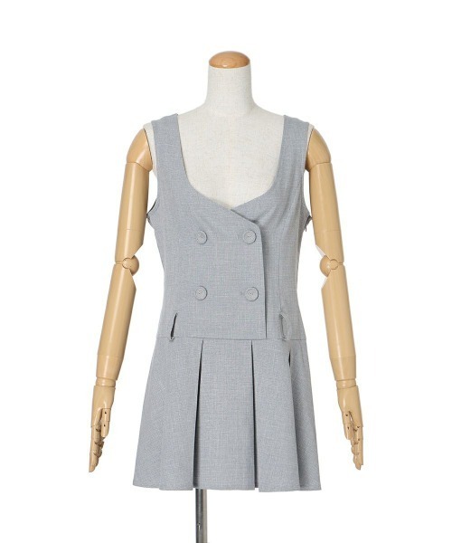 F i.n.t（フィント）の「ベルト付きローウエストジャンパースカート/ fint　フィント（ジャンパースカート・レディース・ライトグレー/ベージュ・FREE）」の12枚目の写真