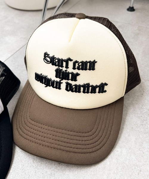 WEGO（ウィゴー）の「WEGO/オールドイングリッシュロゴメッシュキャップ（キャップ・レディース・ブラウン/ブラック・FREE）」の21枚目の写真