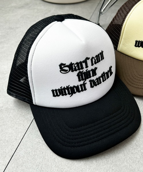 WEGO（ウィゴー）の「WEGO/オールドイングリッシュロゴメッシュキャップ（キャップ・レディース・ブラウン/ブラック・FREE）」の16枚目の写真