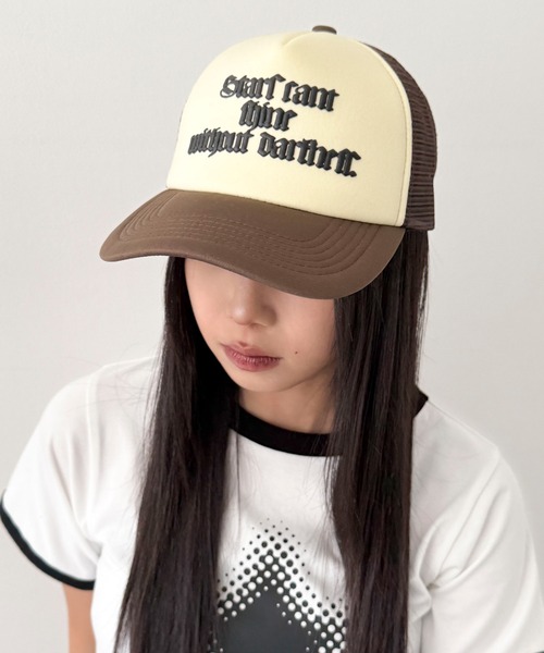 WEGO（ウィゴー）の「WEGO/オールドイングリッシュロゴメッシュキャップ（キャップ・レディース・ブラウン/ブラック・FREE）」の17枚目の写真