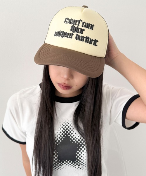 WEGO（ウィゴー）の「WEGO/オールドイングリッシュロゴメッシュキャップ（キャップ・レディース・ブラウン/ブラック・FREE）」の18枚目の写真