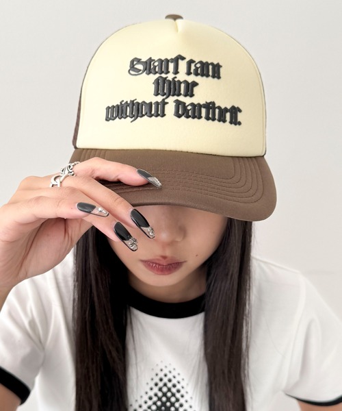 WEGO（ウィゴー）の「WEGO/オールドイングリッシュロゴメッシュキャップ（キャップ・レディース・ブラウン/ブラック・FREE）」の20枚目の写真