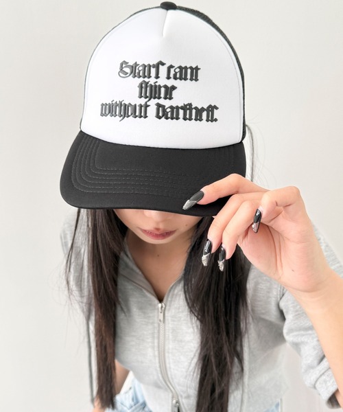 WEGO（ウィゴー）の「WEGO/オールドイングリッシュロゴメッシュキャップ（キャップ・レディース・ブラウン/ブラック・FREE）」の13枚目の写真